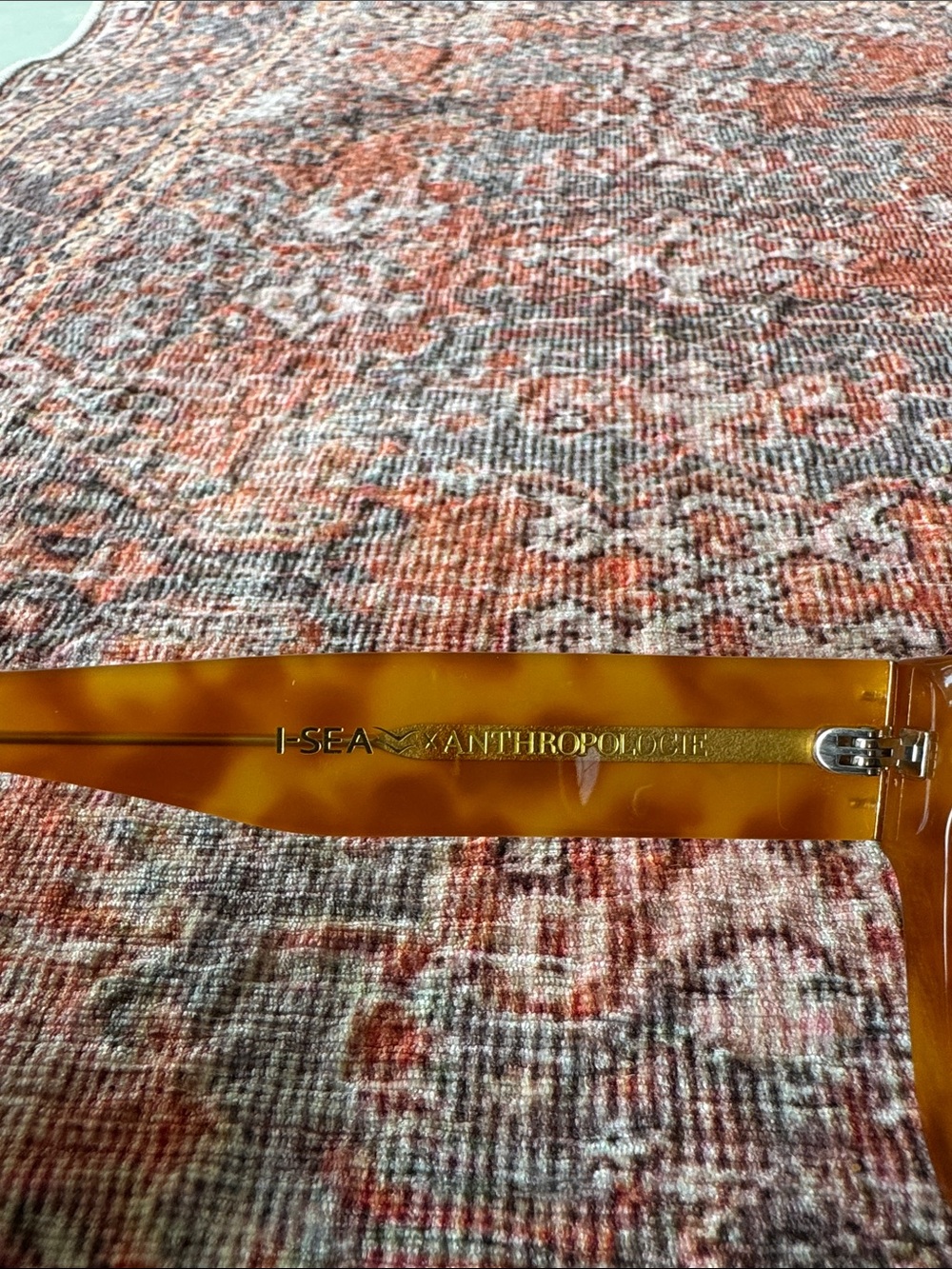 Anthropologie x I-Sea Jolene Sunglasses Sunnies in Beige Honey Tortoiseshell - Picture 5 of 8
